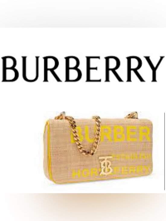Burberry Handbags - ‼️WOW‼️Burberry Small Lola Rafia crossbody Purse‼️EUC.